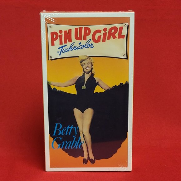 Pin Up Girl in Technicolor Betty Grable 1989 VHS New Sealed - Picture 1 of 8